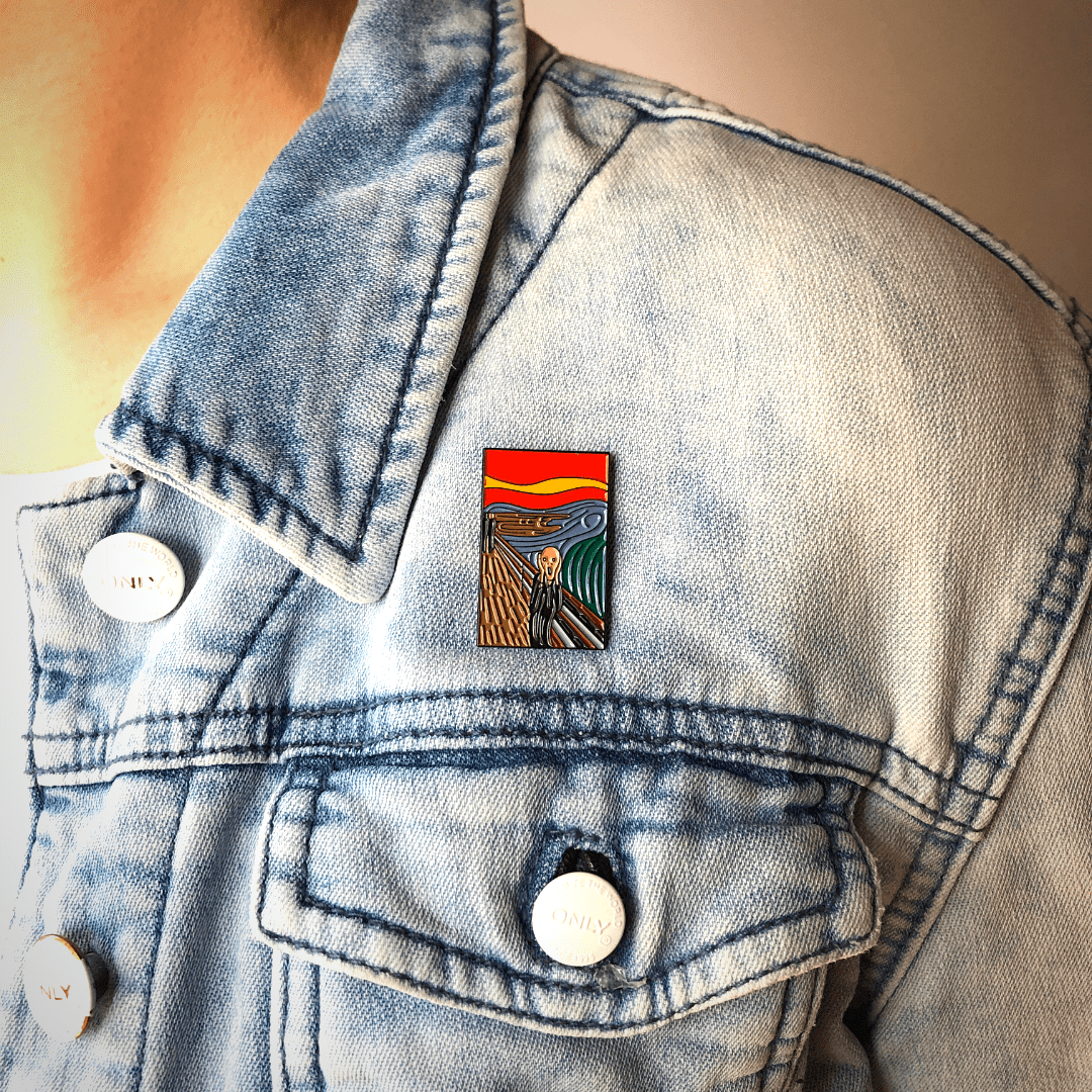 Today is Art Day - Pin - Scream - Munch - PMA Store at the Portland Museum of Art, Maine