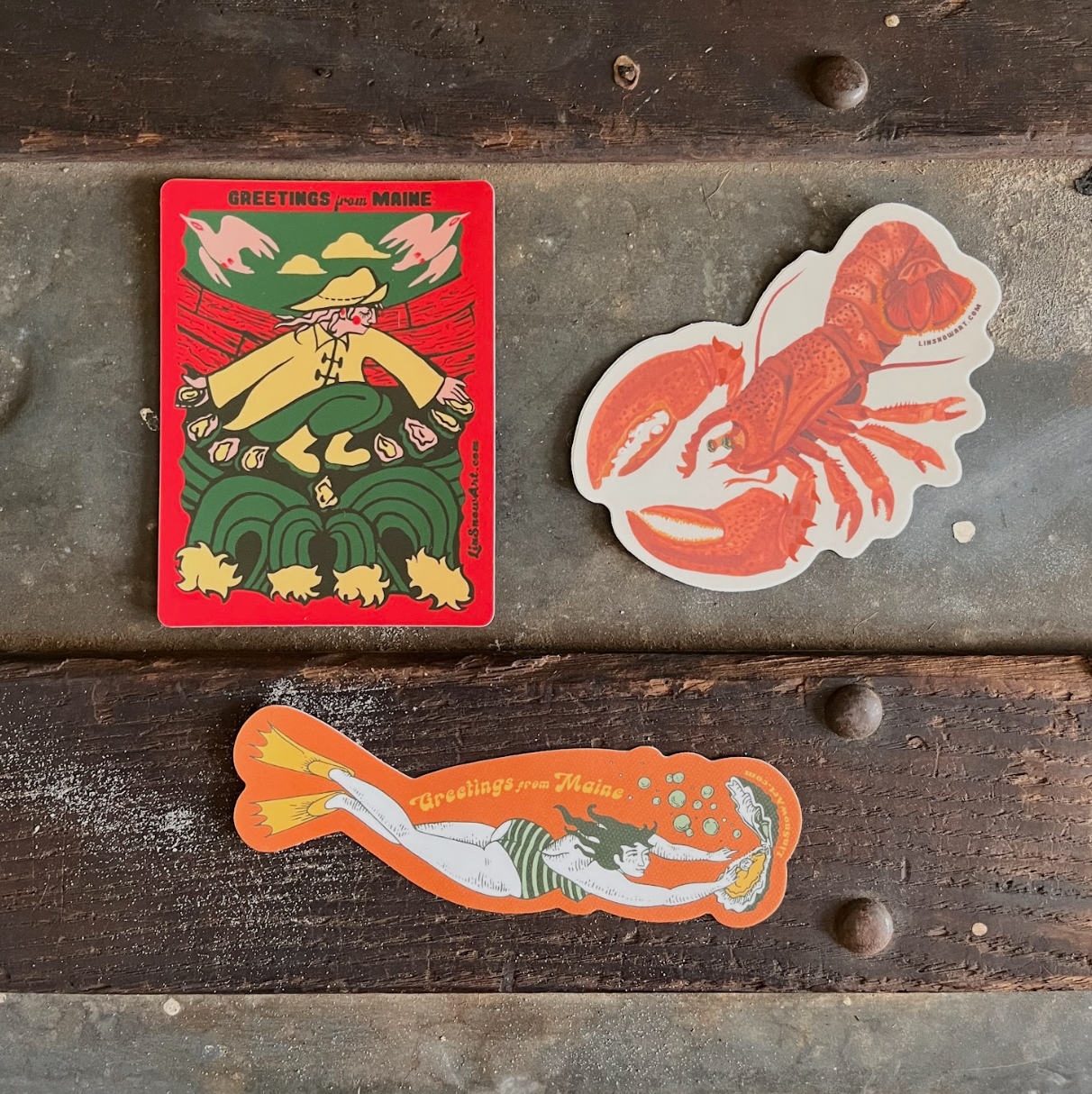Lin Snow Art - Greetings From Maine Oyster Magician - PMA Store at the Portland Museum of Art, Maine