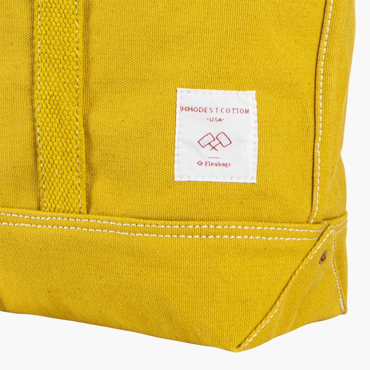 IMMODEST COTTON - Small East West Tote | Chartreuse - PMA Store at the Portland Museum of Art, Maine