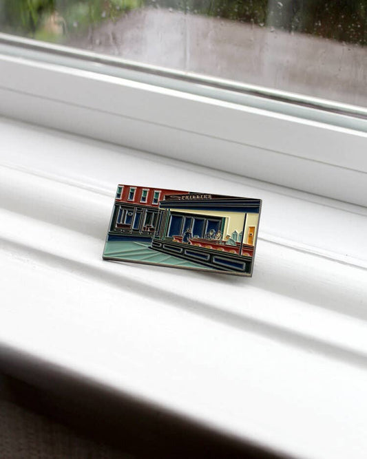 Pin Museum - Nighthawks • Enamel Pin - PMA Store at the Portland Museum of Art, Maine