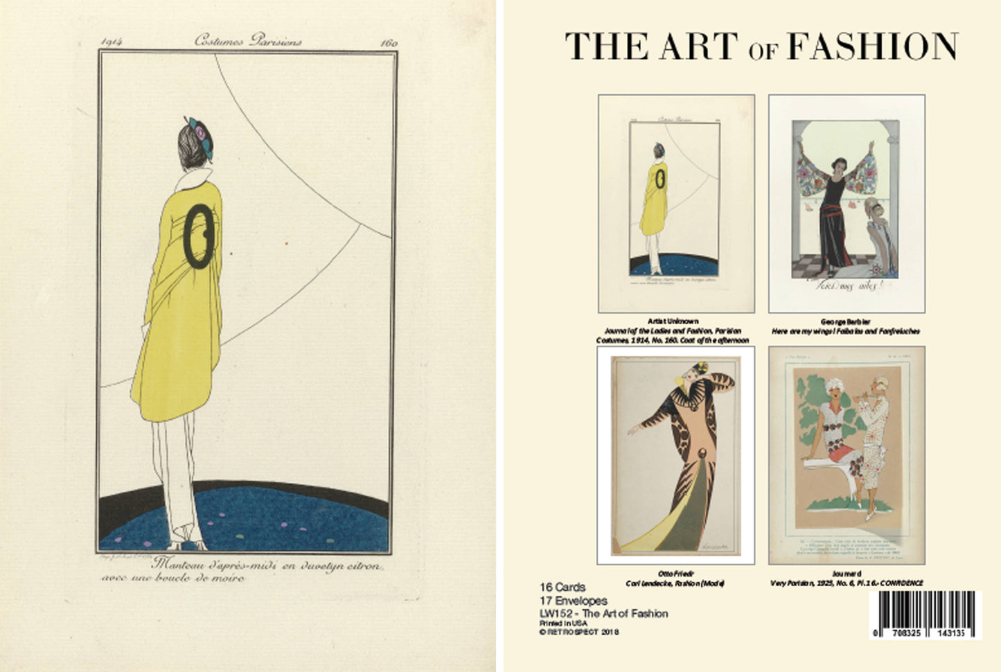 The Retrospect Group Collection - The Art of Fashion Notecard - Boxed Set - PMA Store at the Portland Museum of Art, Maine