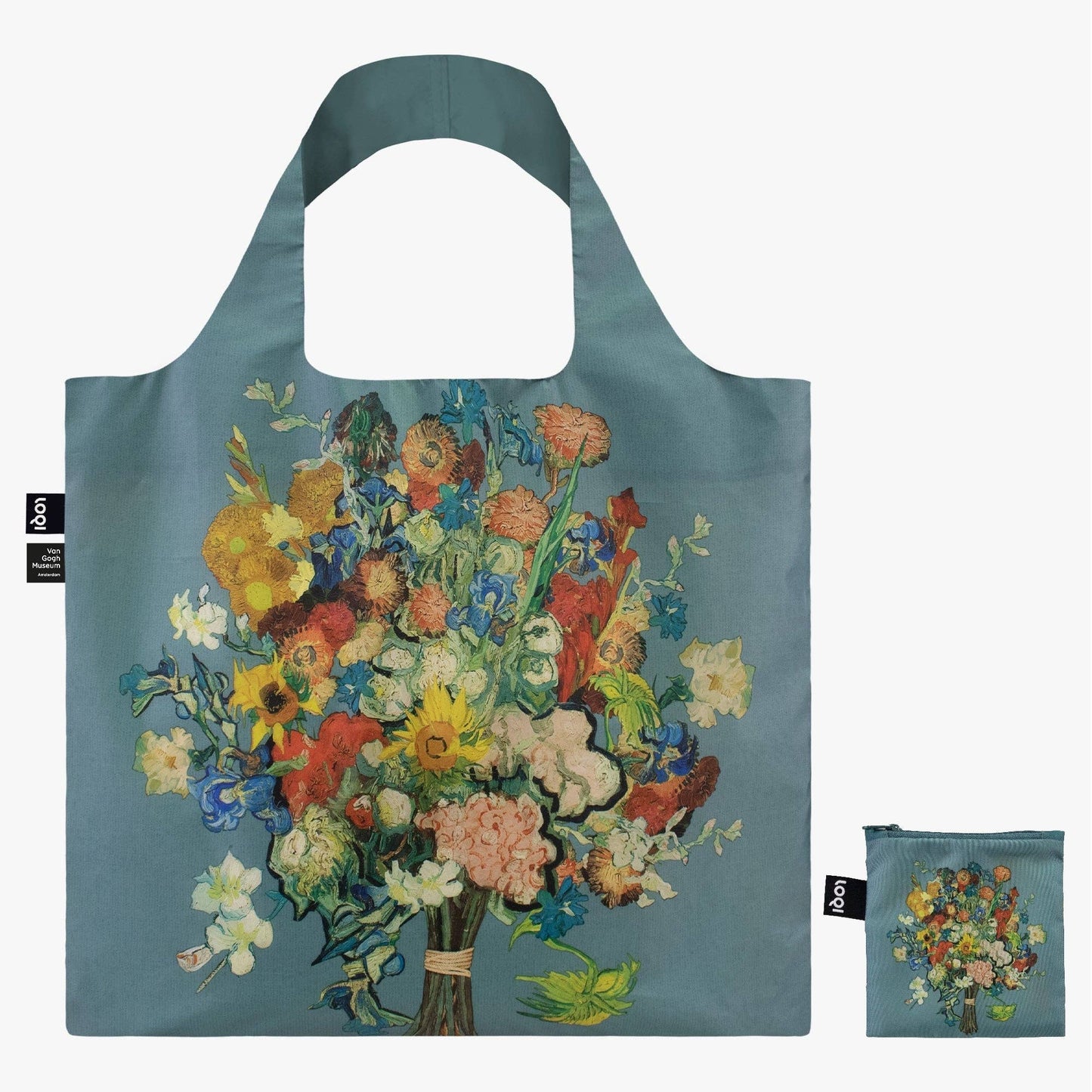 VAN GOGH MUSEUM Blue Flower Recycled Bag - PMA Store at the Portland Museum of Art, Maine