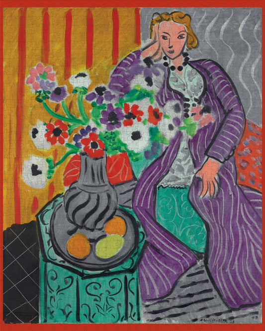 Pomegranate - Henri Matisse: Purple Robe and Anemones 1000-piece Jigsaw Puzzle - PMA Store at the Portland Museum of Art, Maine