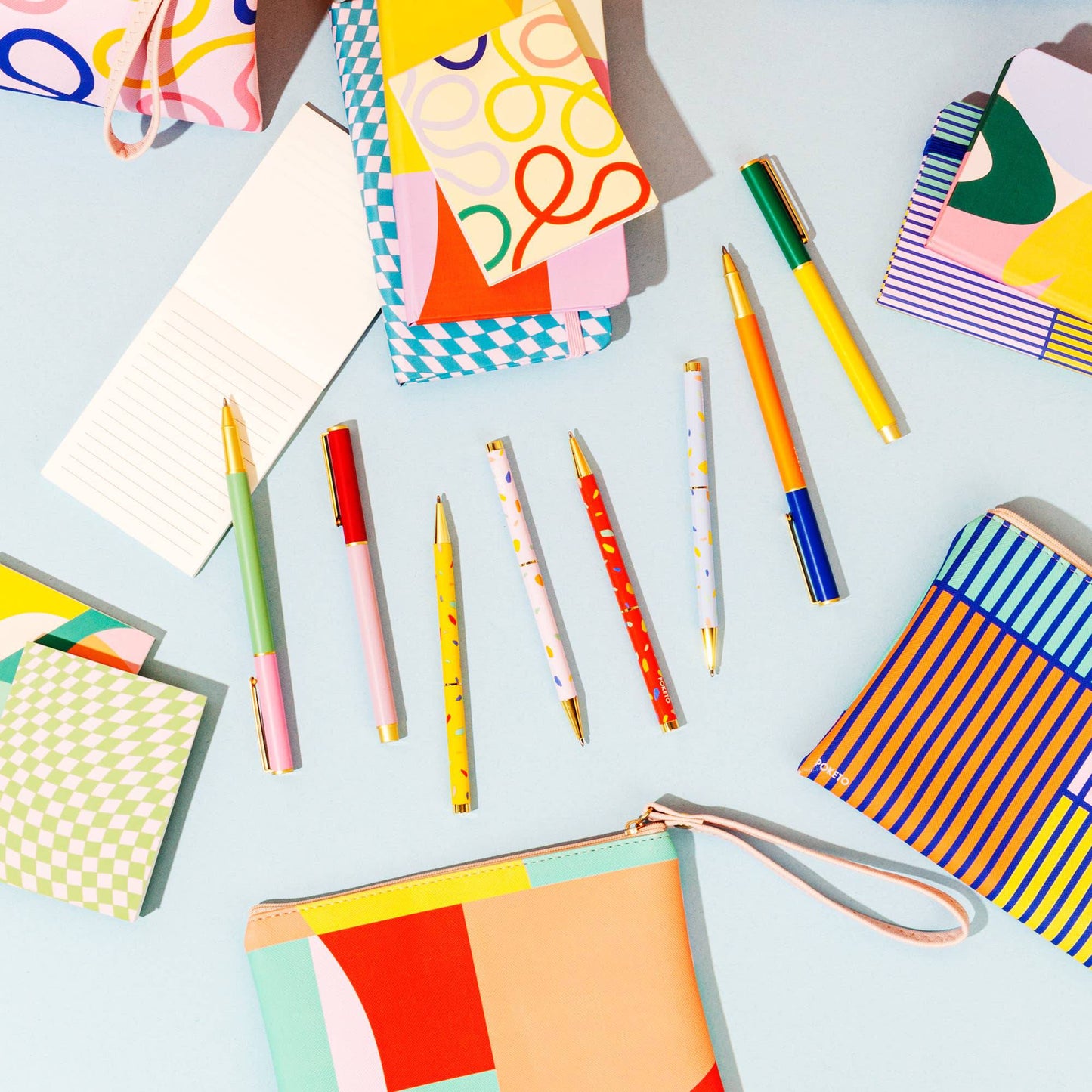 Poketo - Colorblock Cap Pen: Set of 4 - PMA Store at the Portland Museum of Art, Maine