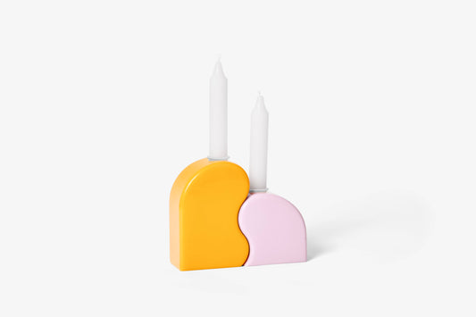 Seymour Candle Holder: Black/White - PMA Store at the Portland Museum of Art, Maine