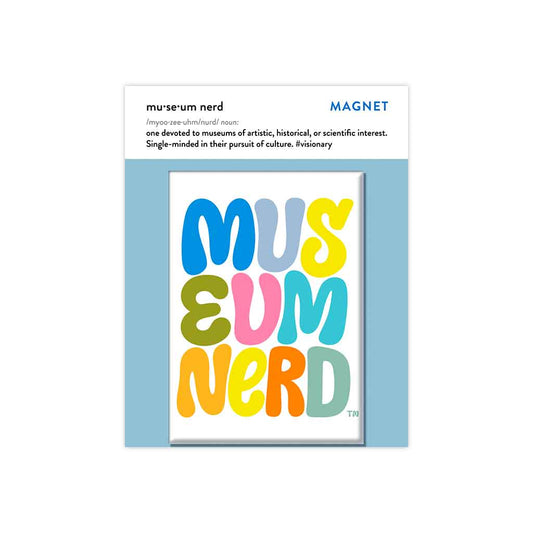Museum Nerd x Alicia Schultz Magnet: Backer Card with Clear Bag (Hanging) - PMA Store at the Portland Museum of Art, Maine