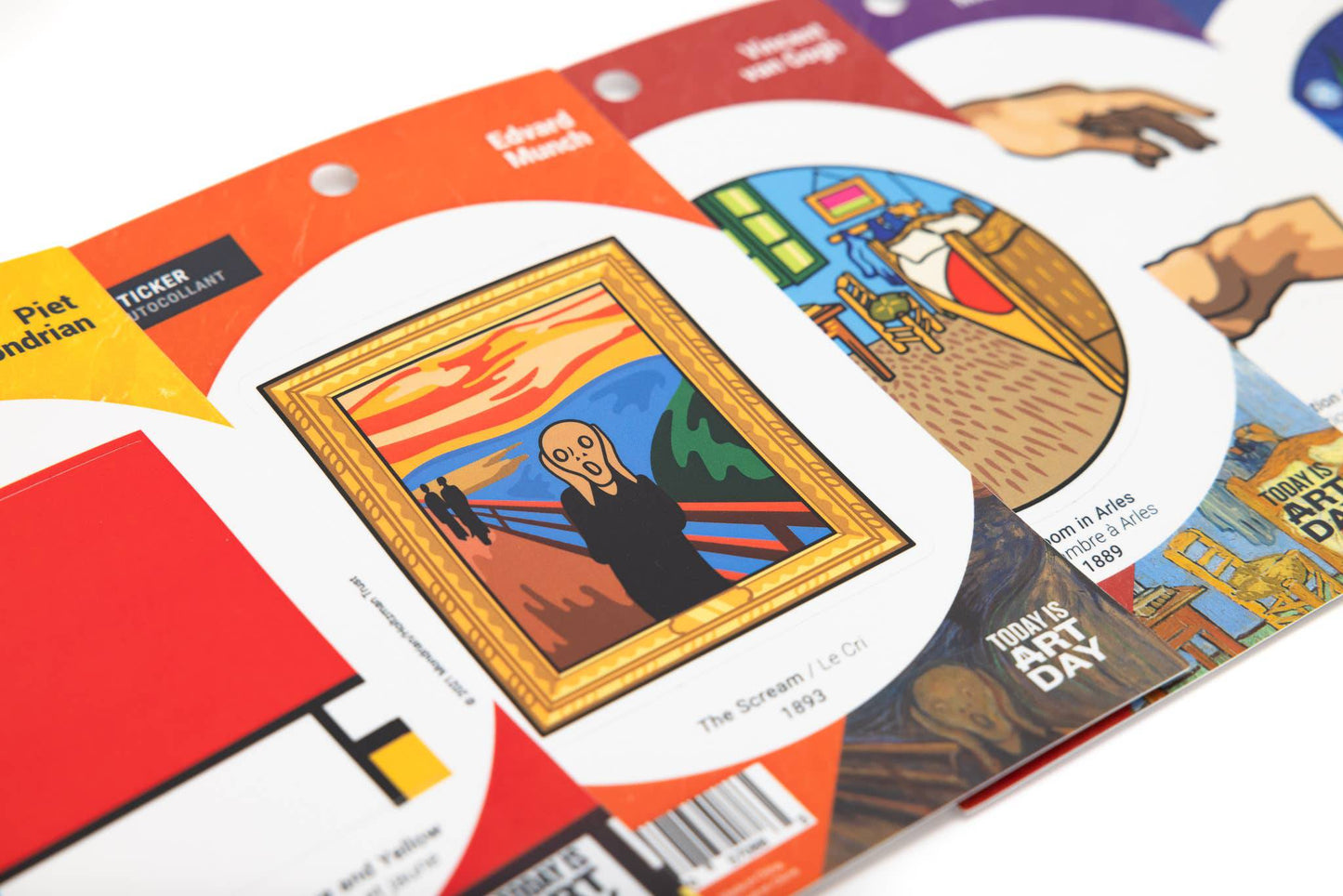 Today is Art Day - Sticker - The Scream - Edvard Munch - PMA Store at the Portland Museum of Art, Maine