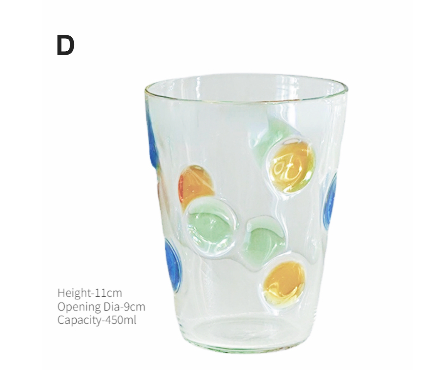 Candy Color Dots Glass Cup: B - PMA Store at the Portland Museum of Art, Maine