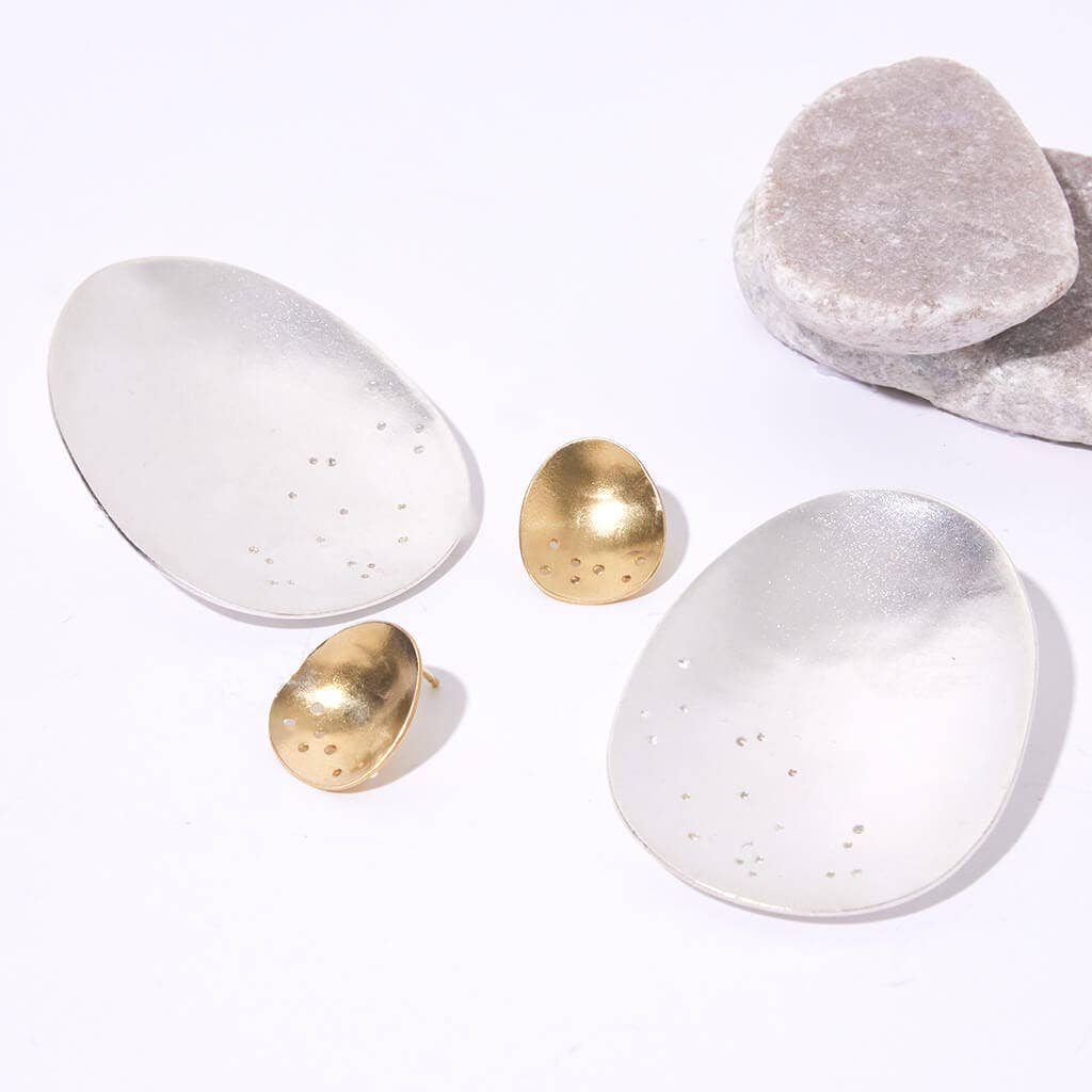 MULXIPLY - Mini Origin Earrings | Brass - PMA Store at the Portland Museum of Art, Maine