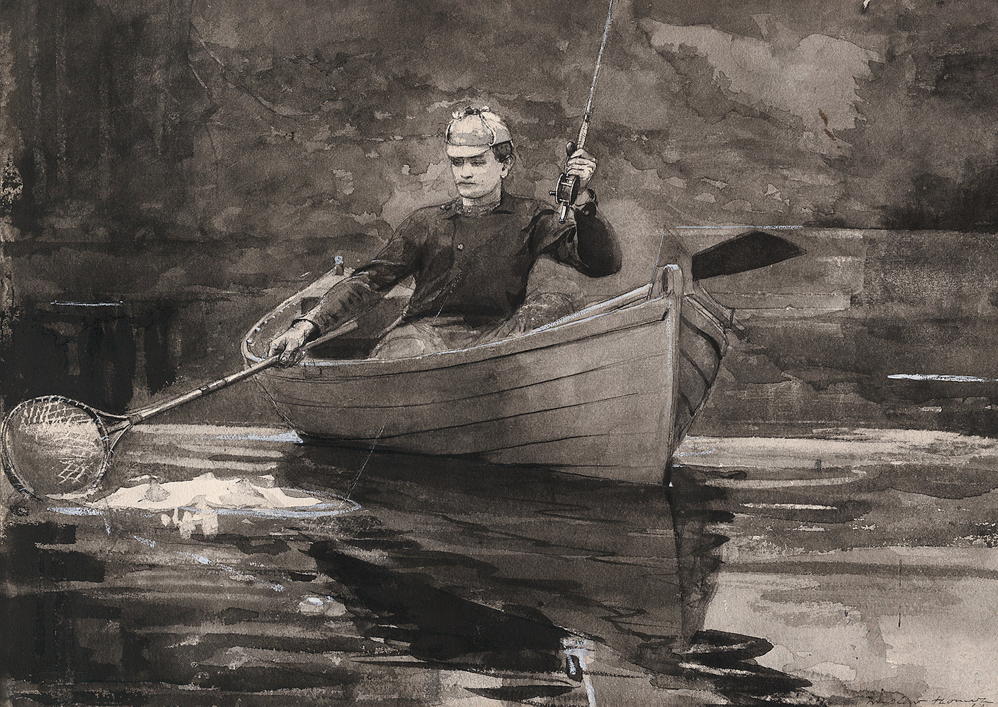 Netting the Fish Winslow Homer Postcard - PMA Store at the Portland Museum of Art, Maine