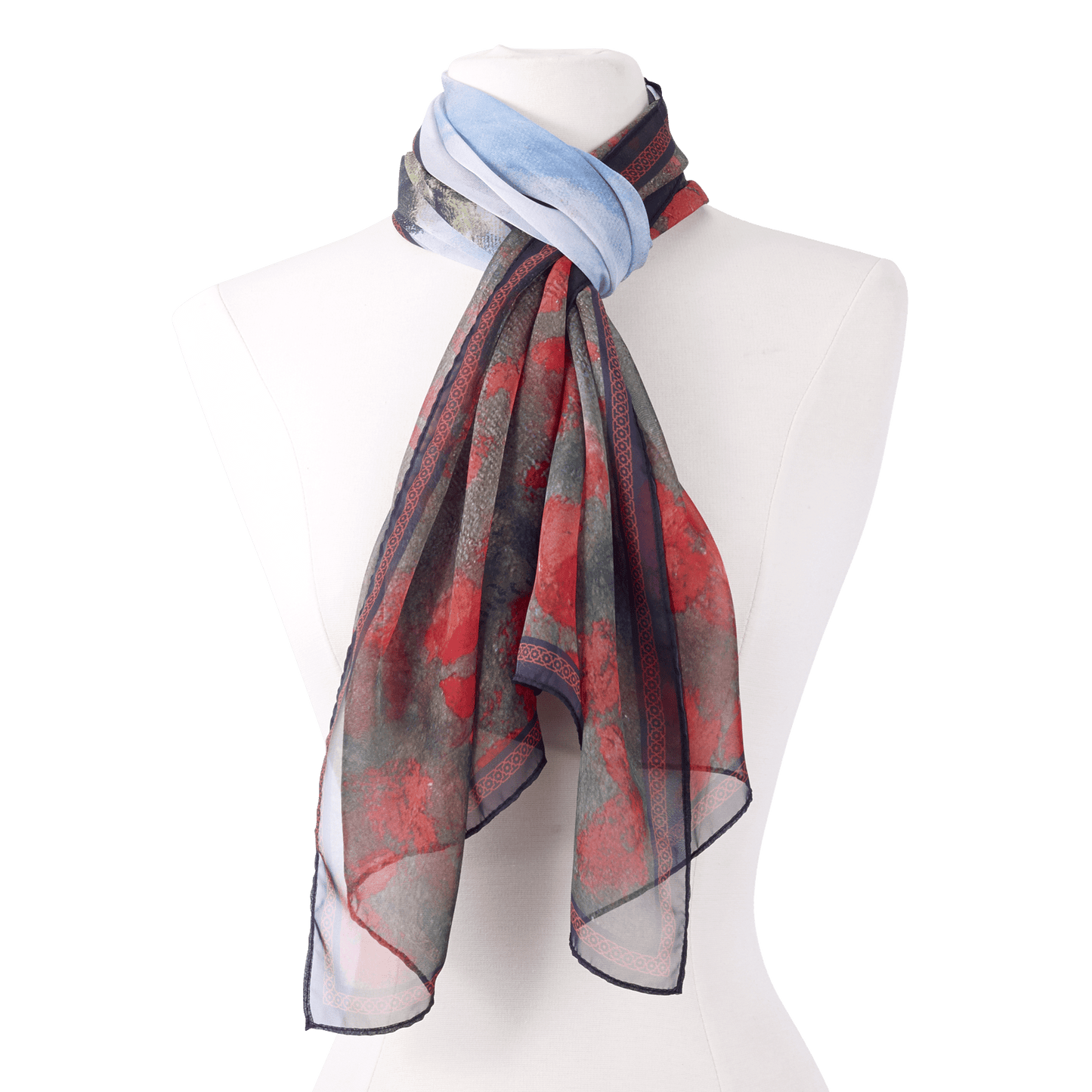 Monet Poppy Field Scarf - PMA Store at the Portland Museum of Art, Maine