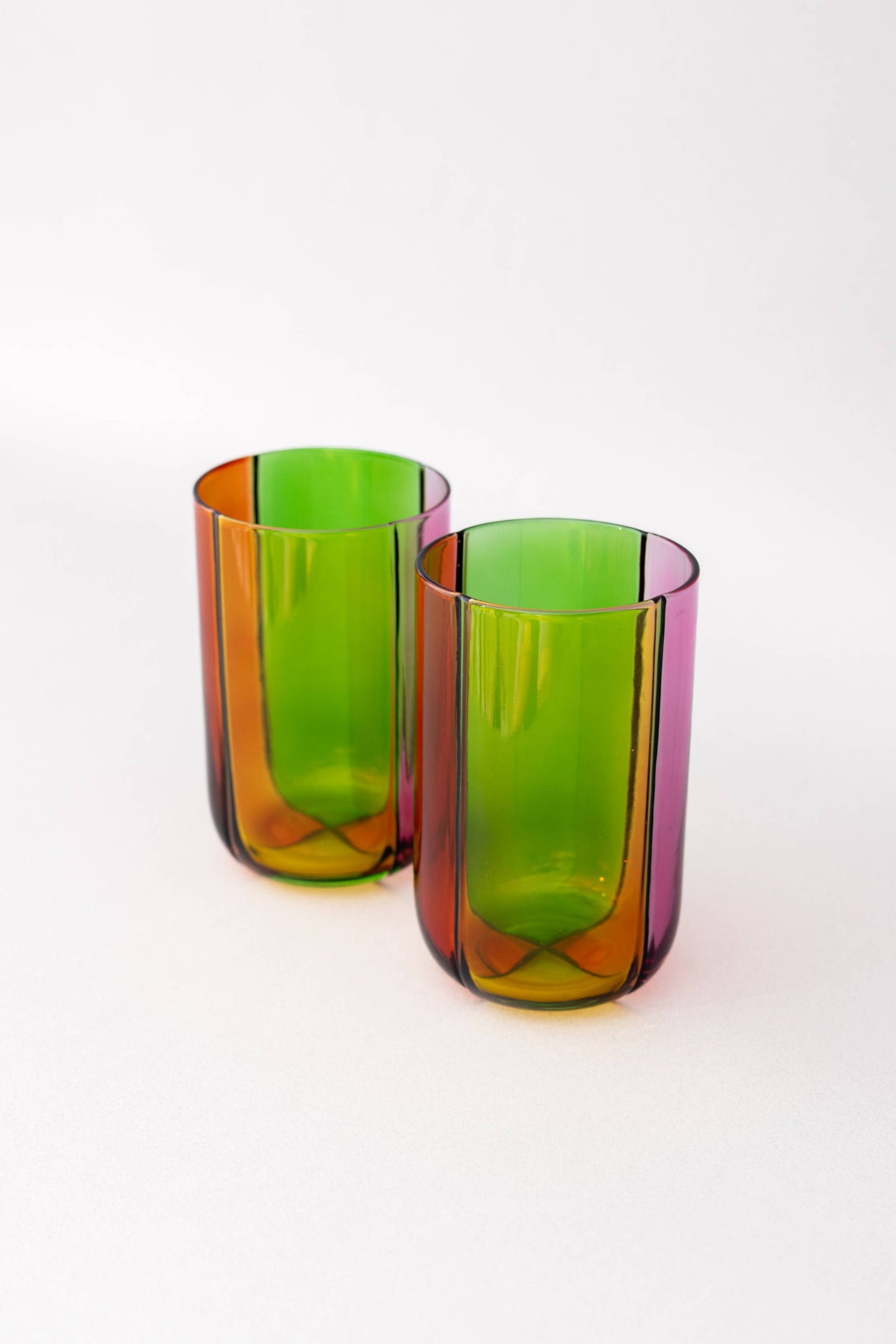 Ban.do - High Ball Glasses, Colorblock - PMA Store at the Portland Museum of Art, Maine