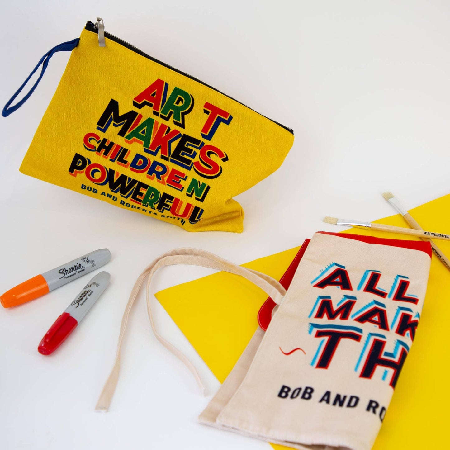 Third Drawer Down USA - Pouch x Bob and Roberta Smith - PMA Store at the Portland Museum of Art, Maine