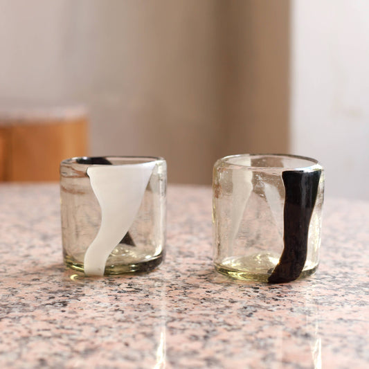 Hand Blown Wine or Cocktail Glass Tumbler - Negra - PMA Store at the Portland Museum of Art, Maine