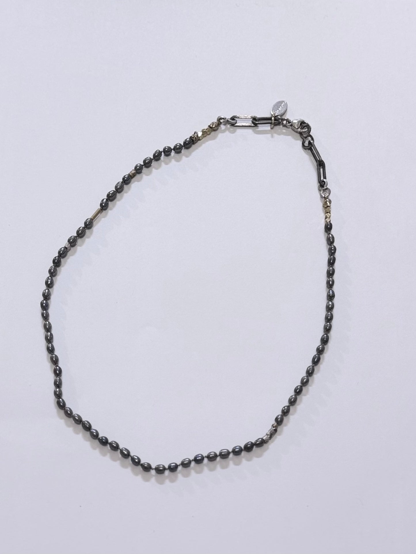Single Strand Grey Pearl Necklace - PMA Store at the Portland Museum of Art, Maine