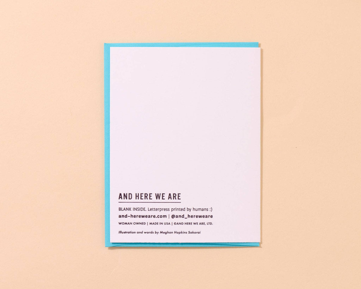 And Here We Are - Letterpress Birthday Card—Reel Good (Trout, Fish, Colorful) - PMA Store at the Portland Museum of Art, Maine