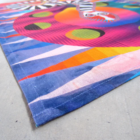 Third Drawer Down USA - Clown Snake Tea Towel x Jeffrey Gibson - PMA Store at the Portland Museum of Art, Maine