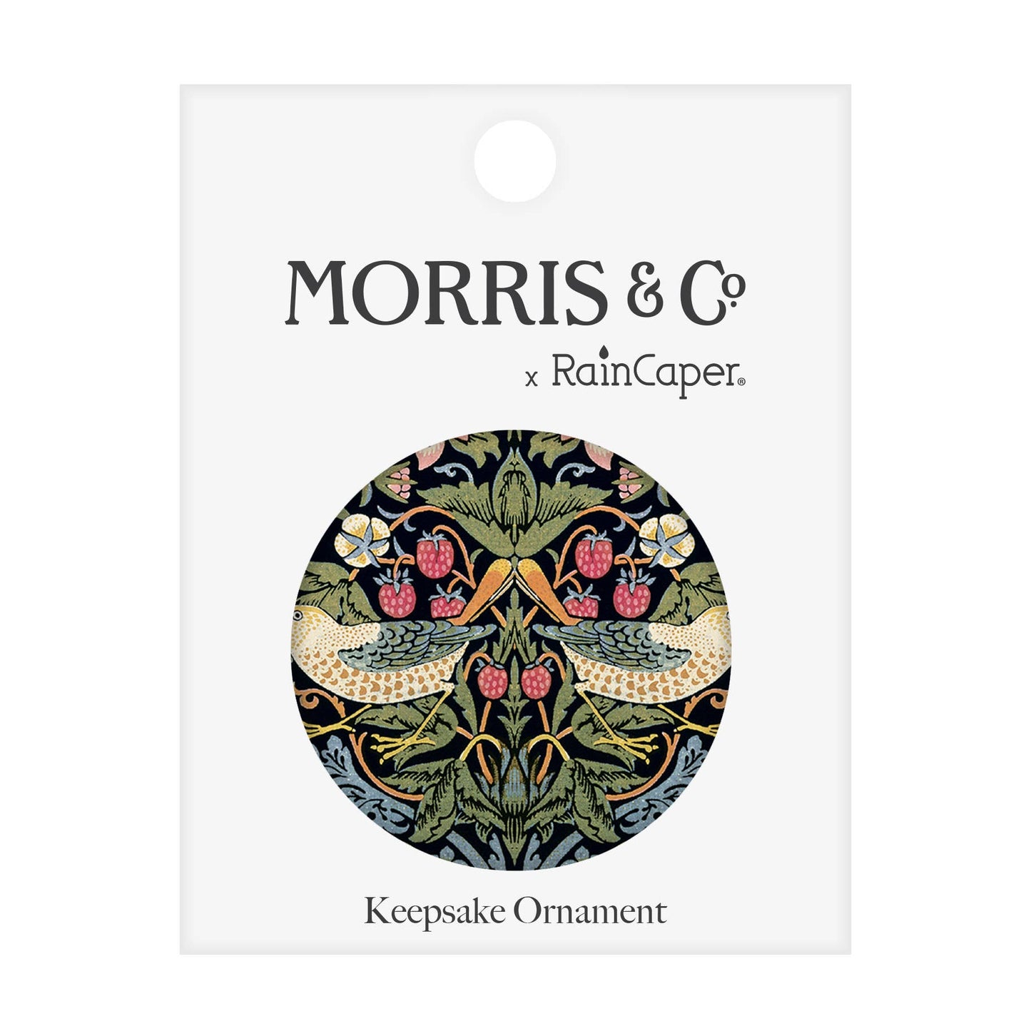 William Morris "Strawberry Thief" Keepsake Ornament - PMA Store at the Portland Museum of Art, Maine