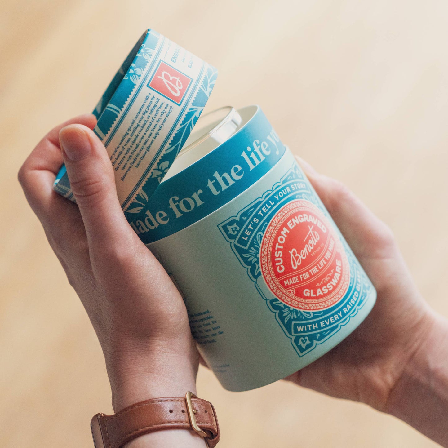 Benoit's Design Co. - Maine State Drinking Glasses: Beer Can ~16 oz - PMA Store at the Portland Museum of Art, Maine