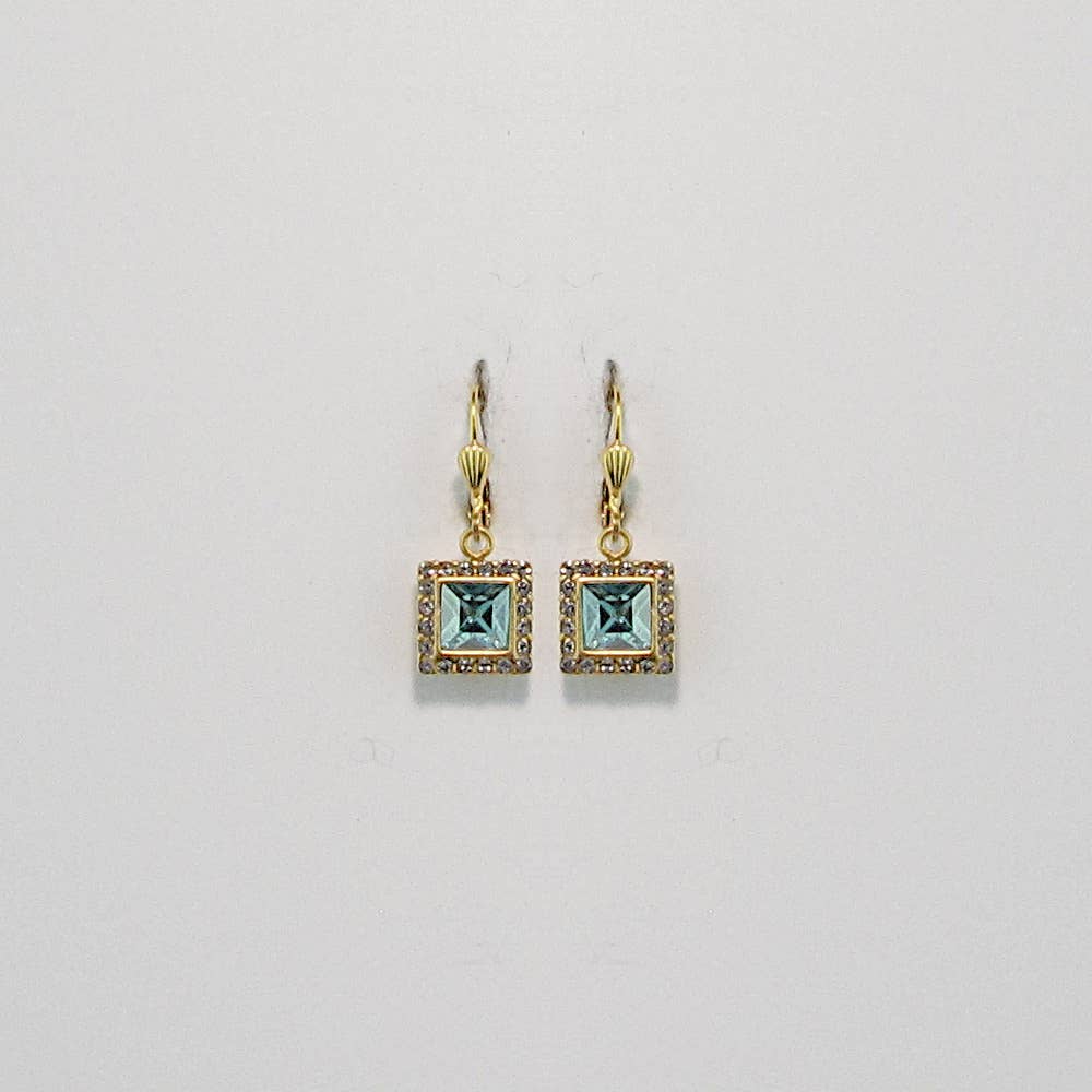 La Vie Parisienne - Sandrine Earring: Aqua - PMA Store at the Portland Museum of Art, Maine