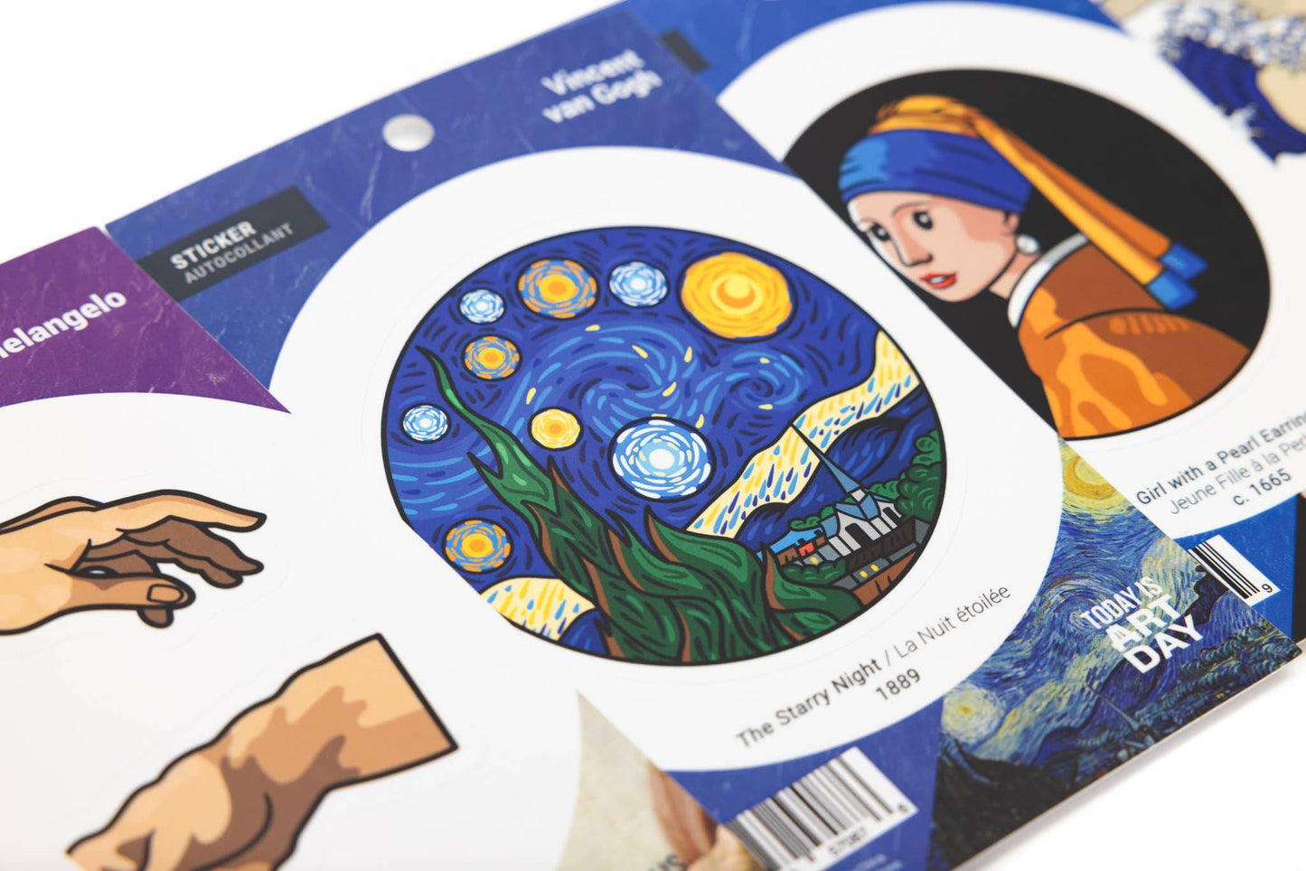 Today is Art Day - Sticker - Starry Night - Vincent van Gogh - PMA Store at the Portland Museum of Art, Maine