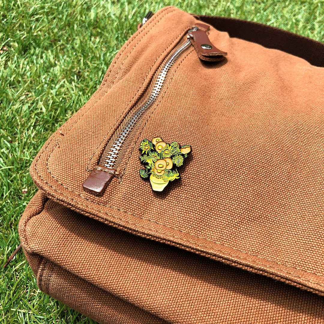 Today is Art Day - Pin - Sunflowers - Van Gogh - PMA Store at the Portland Museum of Art, Maine