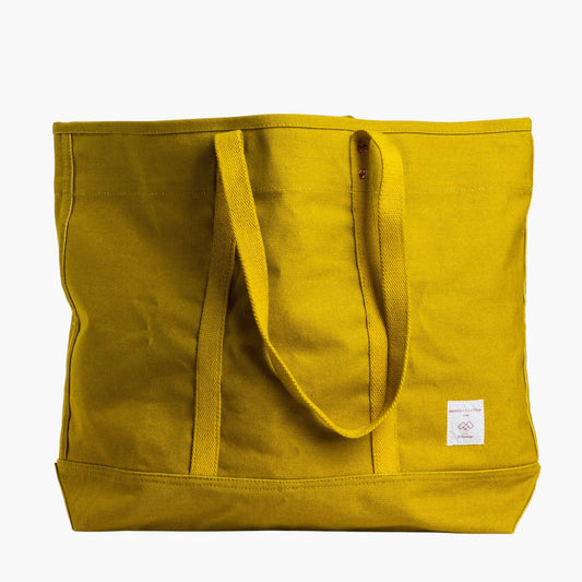 IMMODEST COTTON - Large East West Tote | Chartreuse - PMA Store at the Portland Museum of Art, Maine