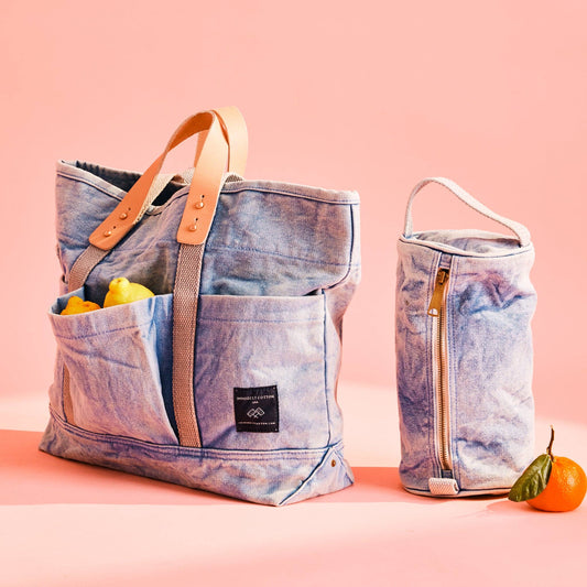 IMMODEST COTTON - Construction Tote | Acid Wash - PMA Store at the Portland Museum of Art, Maine