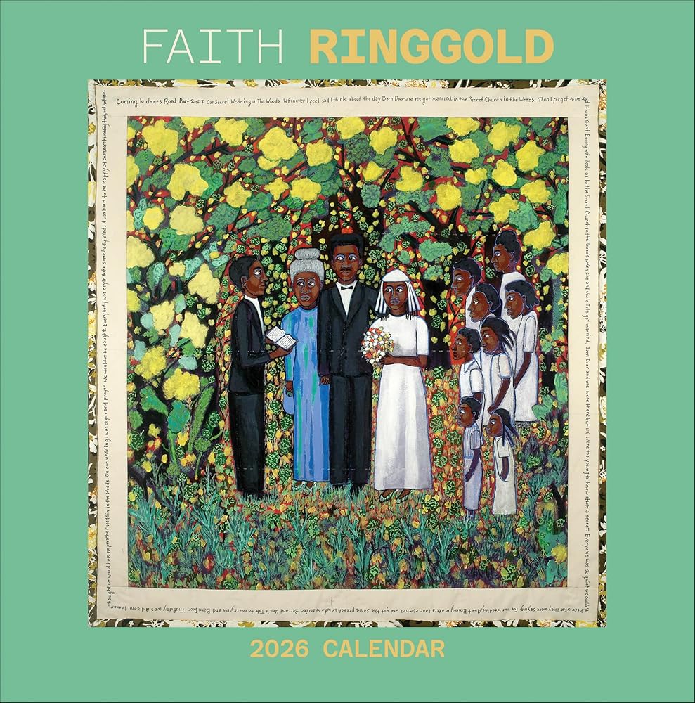 Wall Calendar 2026, Faith Ringgold Art, 12 Months, Large Grid Design Featuring 12 Artworks cover image