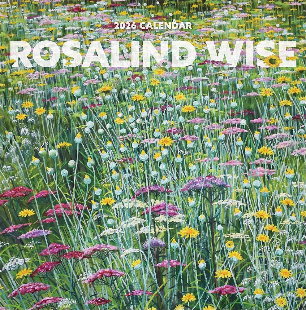 Wall Calendar 2026, Rosalind Wise Art, 12 Months, Large Grid Design Featuring 12 Artworks cover image