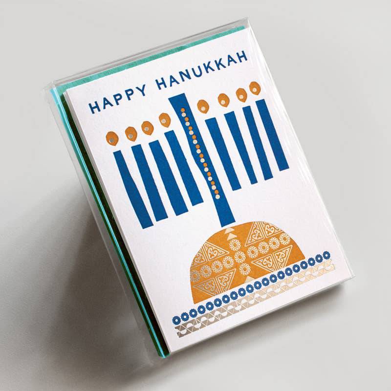Hammerpress - Hanukkah Candles Boxed Set *FOIL* - PMA Store at the Portland Museum of Art, Maine
