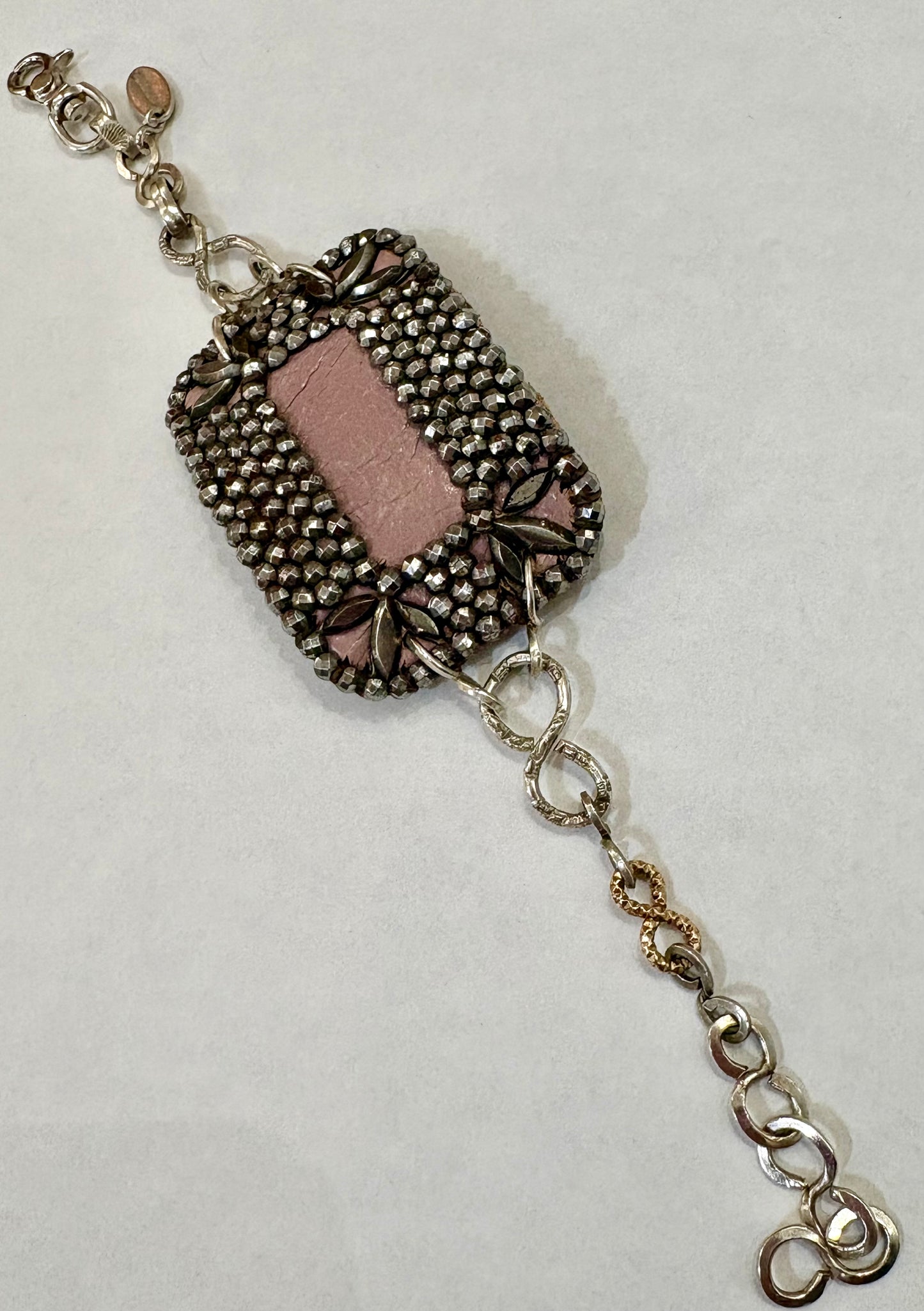 STAGE CUFF (LAVENDER LEATHER BACKING) - PMA Store at the Portland Museum of Art, Maine