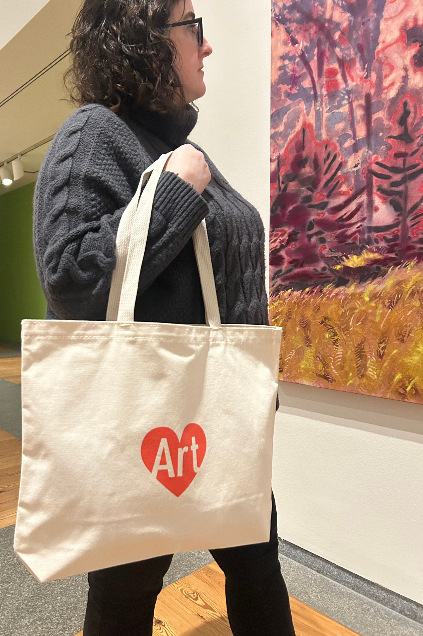 2023 Art is the Heart Tote - PMA Store at the Portland Museum of Art, Maine