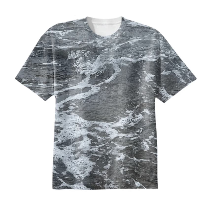 Eve Biddle Water All-Over-Print Tee Shirt