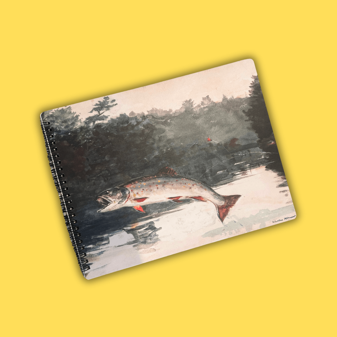 Large Fish Homer Notebook 11 x 8.5 - PMA Store at the Portland Museum of Art, Maine