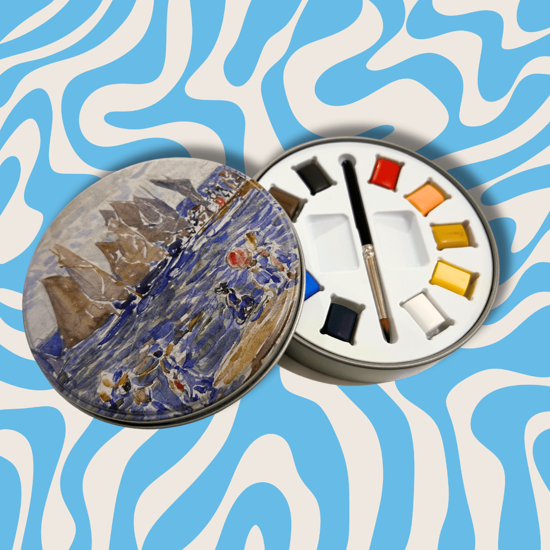 Maurice Brazil Prendergast Group of Boats Water Color Tin - PMA Store at the Portland Museum of Art, Maine