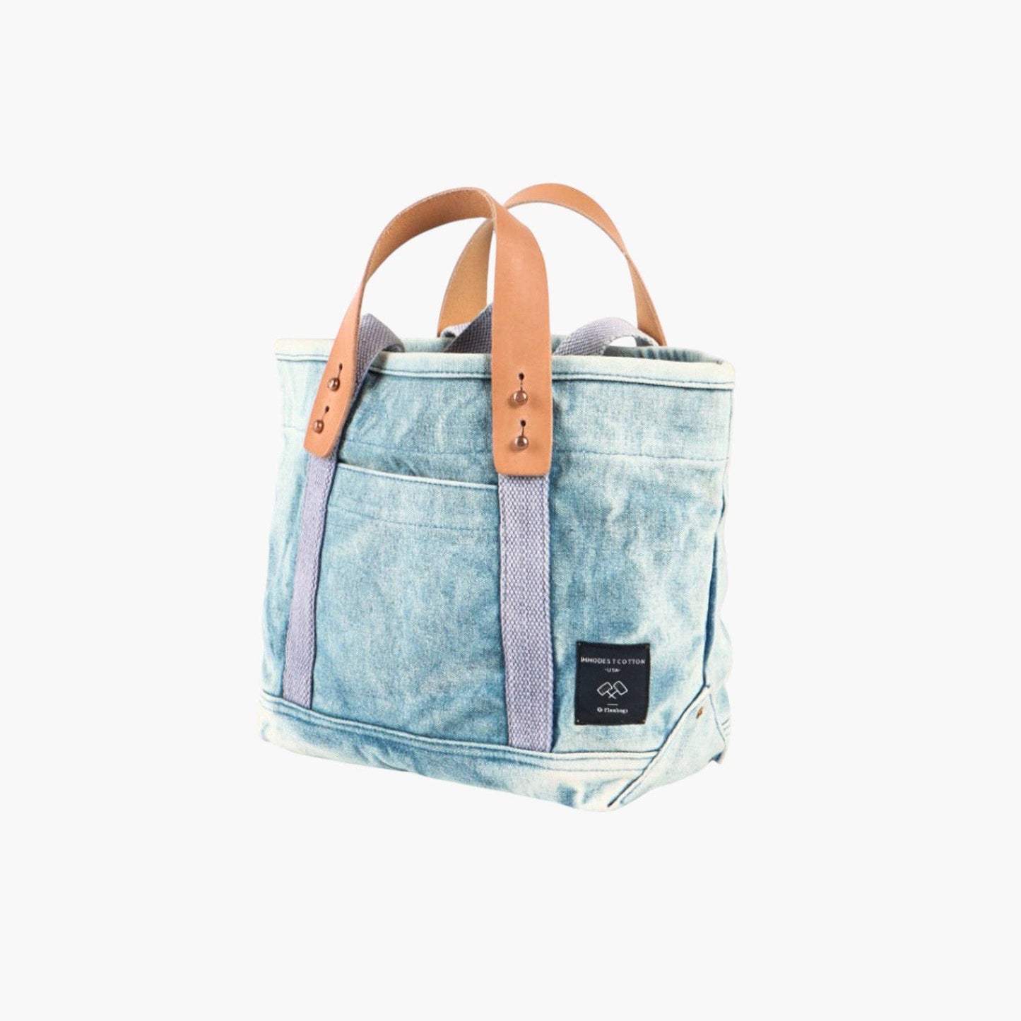 IMMODEST COTTON - Lunch Tote | Acid Wash - PMA Store at the Portland Museum of Art, Maine