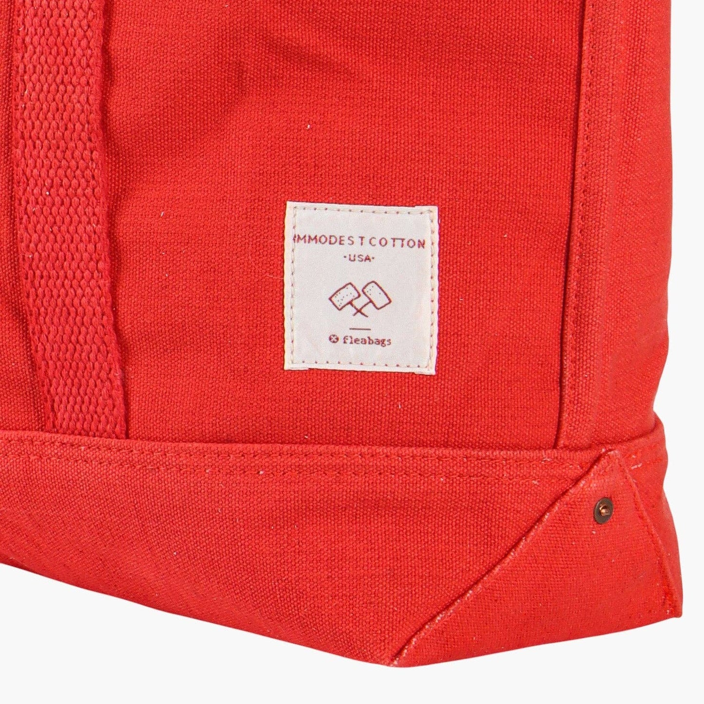 IMMODEST COTTON - Small East West Tote | Persimmon - PMA Store at the Portland Museum of Art, Maine