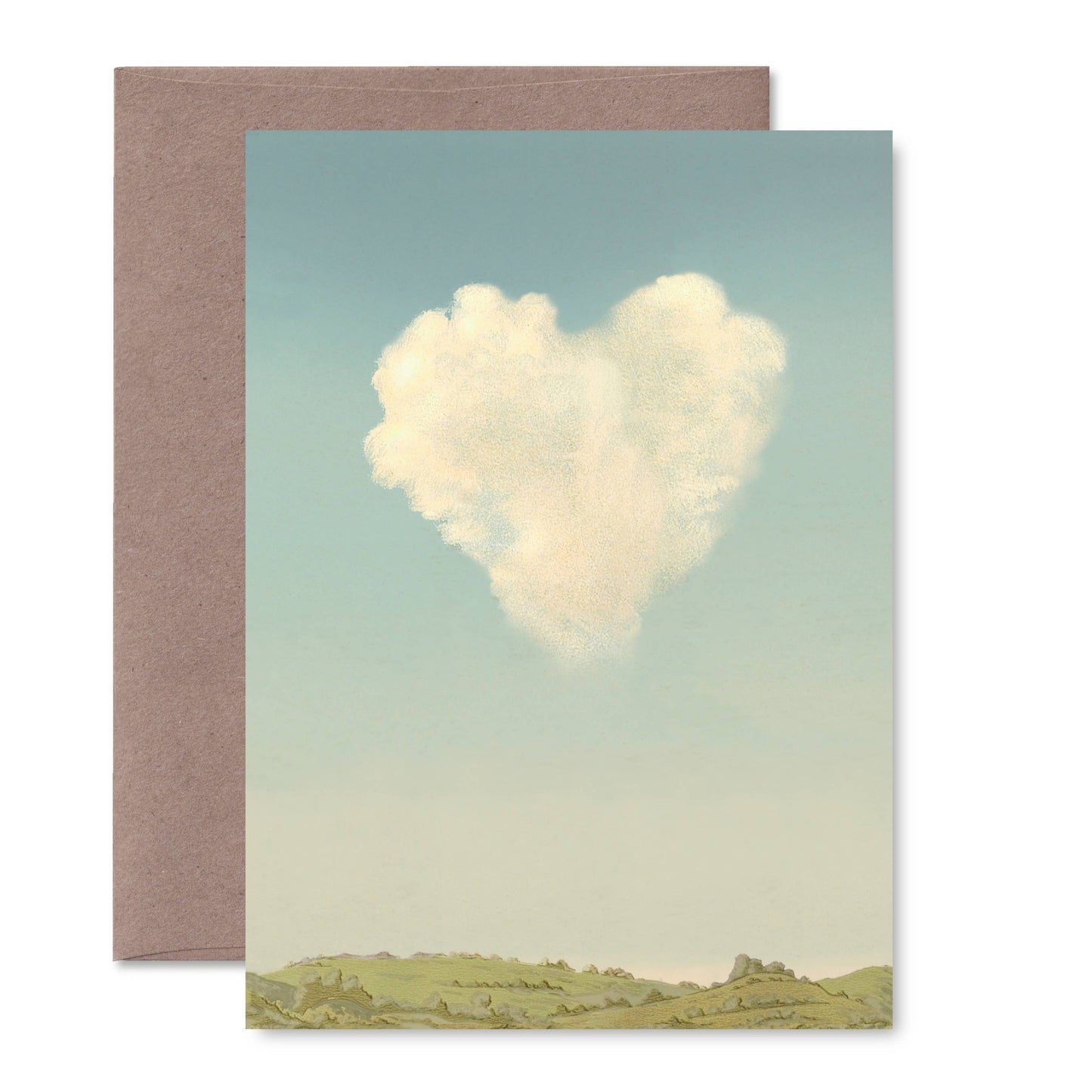 “I cloud you” A6 greeting card: Recycled white envelopes - PMA Store at the Portland Museum of Art, Maine