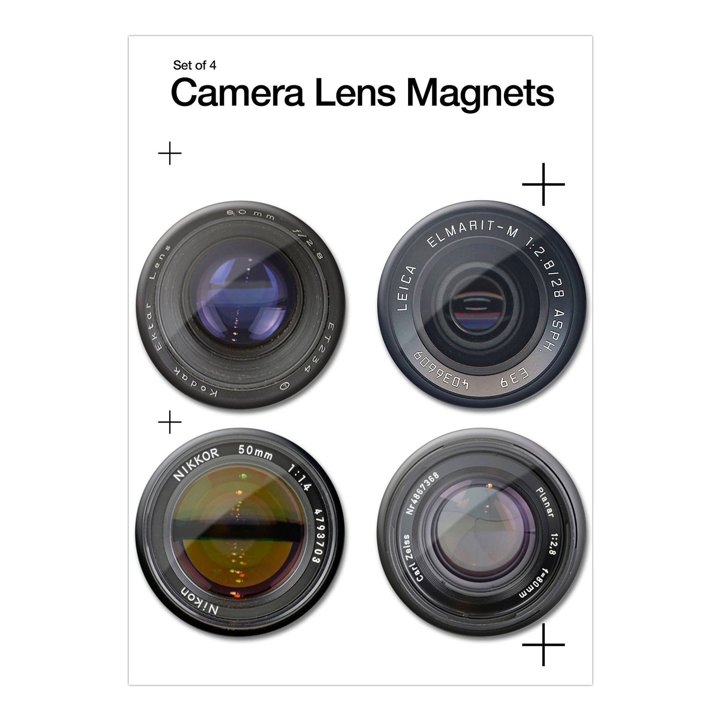 Camera Lens Magnet 4-Pack - PMA Store at the Portland Museum of Art, Maine