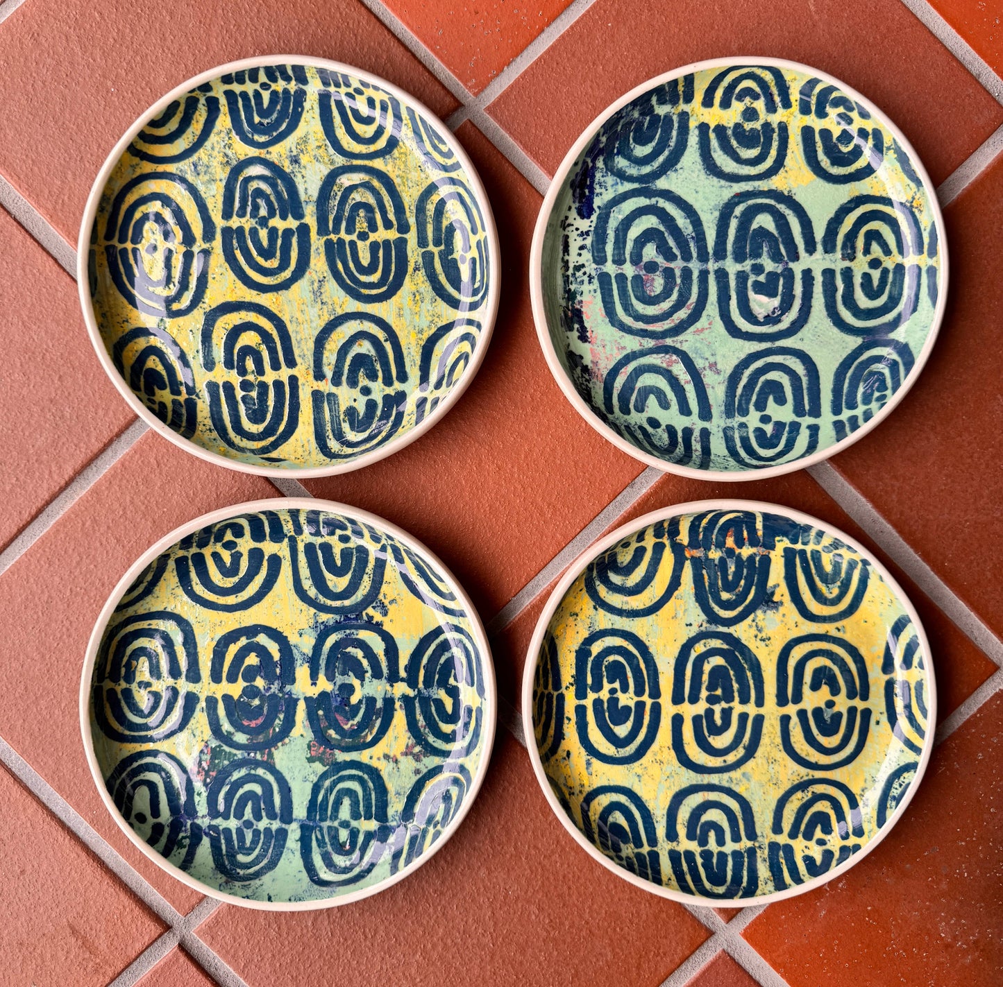 Sweet Air Studio - Round Plate 6.5" with Arches - PMA Store at the Portland Museum of Art, Maine