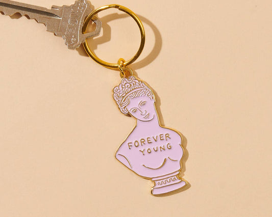 And Here We Are - Enamel Keychain—Helena (Bust Statue) - PMA Store at the Portland Museum of Art, Maine