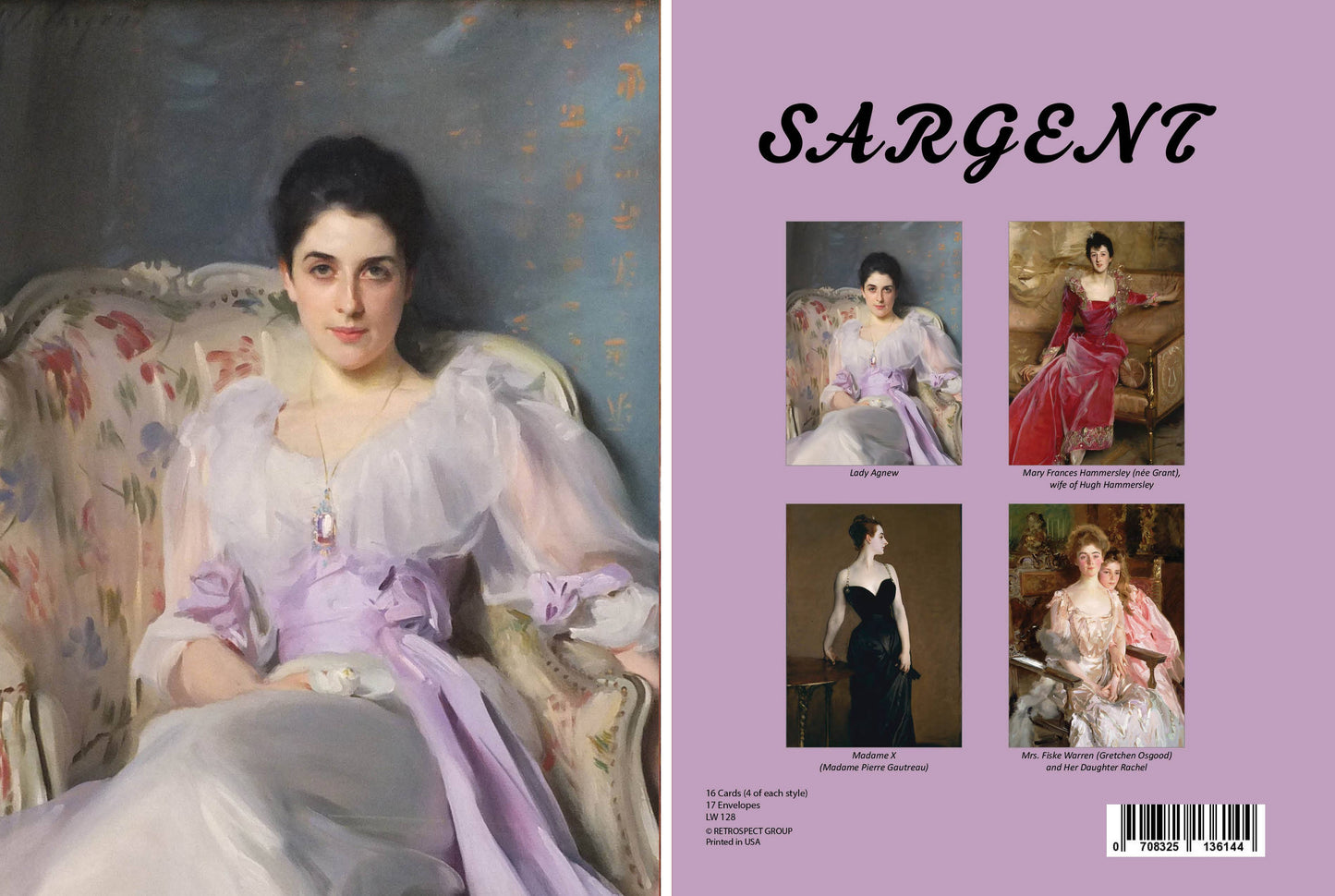The Retrospect Group Collection - John Singer Sargent Notecard - Boxed Set - PMA Store at the Portland Museum of Art, Maine