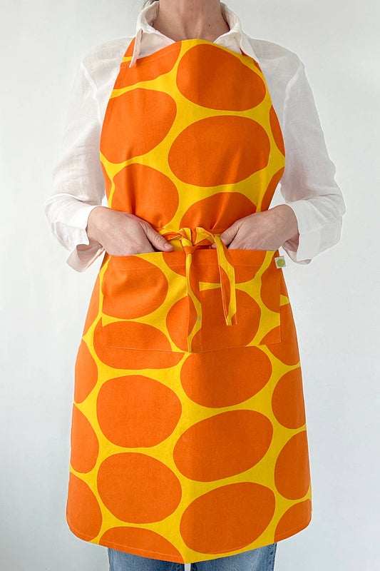 Apron: Globe Aqua/Green - PMA Store at the Portland Museum of Art, Maine