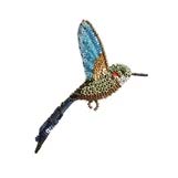 Tropical Hummingbird Brooch Pin