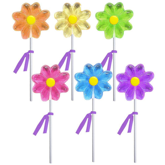 Melville Candy Company - Mini Daisy Lollipops - Assorted: 24 / Display Stand - PMA Store at the Portland Museum of Art, Maine