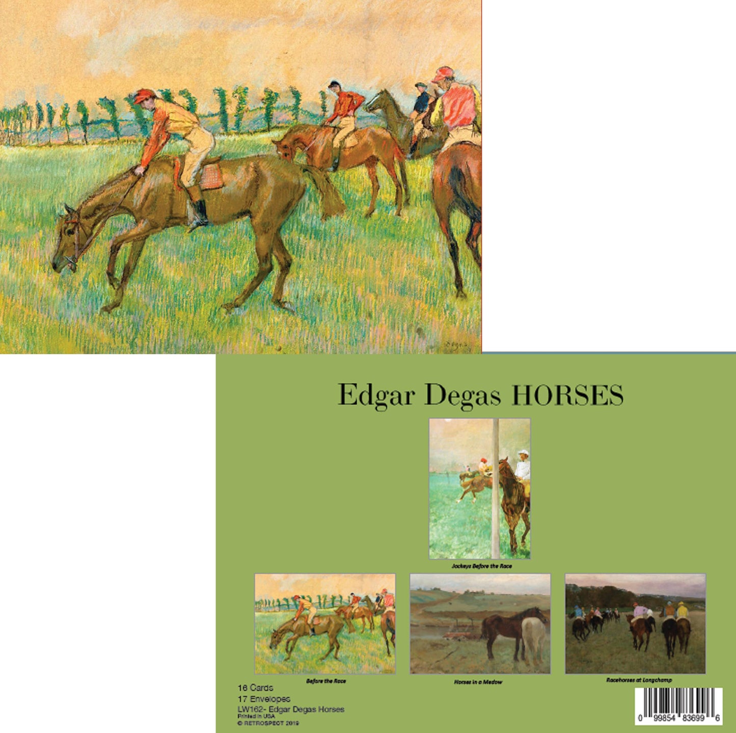The Retrospect Group Collection - Edgar Degas Horses Notecard - Boxed Set - PMA Store at the Portland Museum of Art, Maine