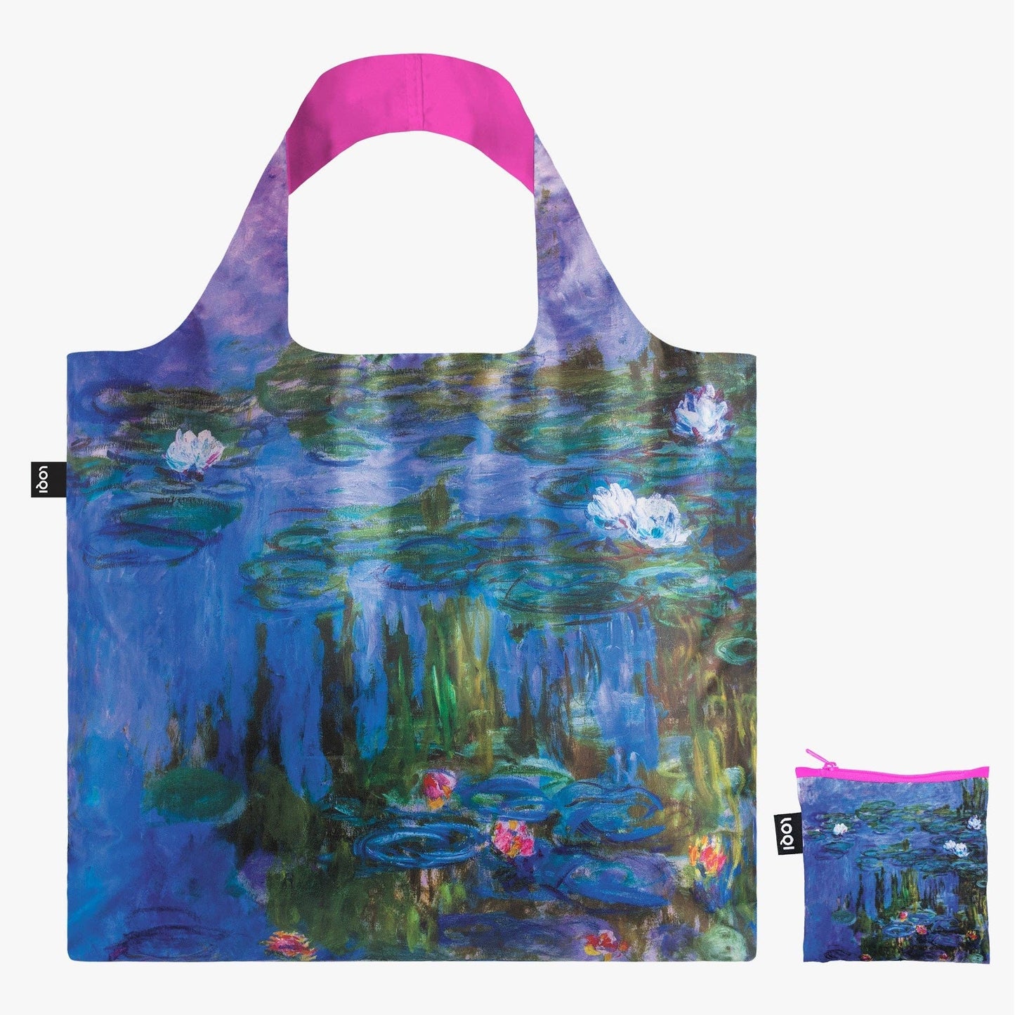 CLAUDE MONET Water Lilies Neon Recycled Bag - PMA Store at the Portland Museum of Art, Maine