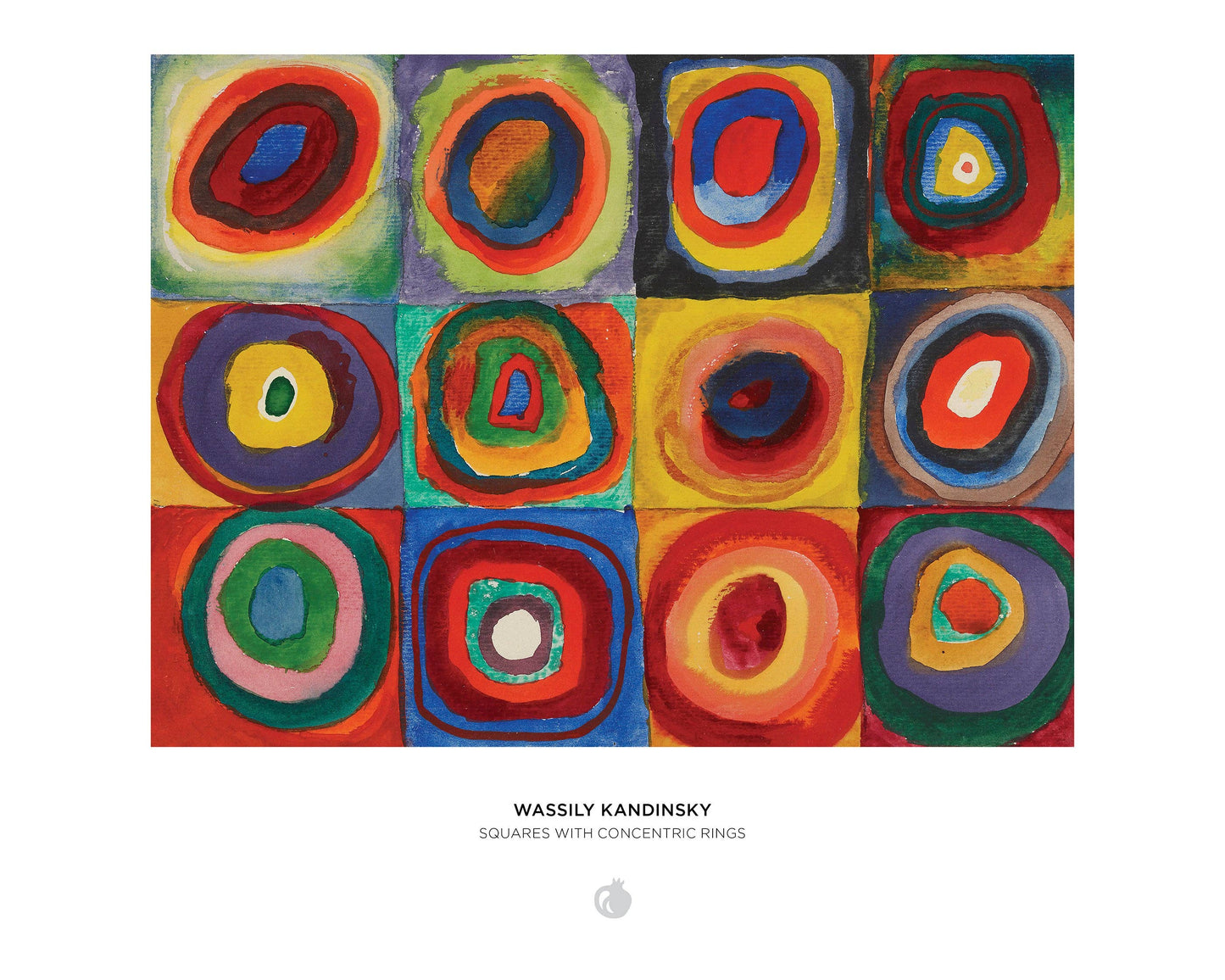 Pomegranate - Wassily Kandinsky: Squares with Concentric Circles 500-Piece Jigsaw Puzzle - PMA Store at the Portland Museum of Art, Maine