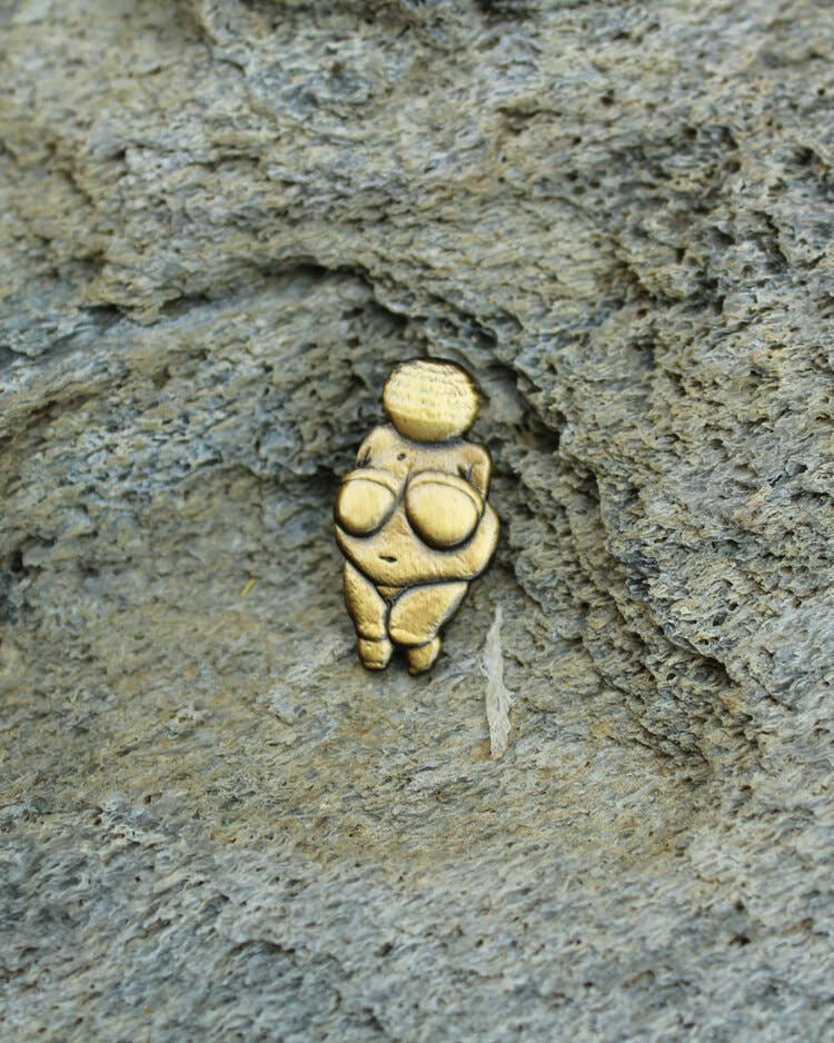 Pin Museum - Venus of Willendorf • Enamel Pin - PMA Store at the Portland Museum of Art, Maine